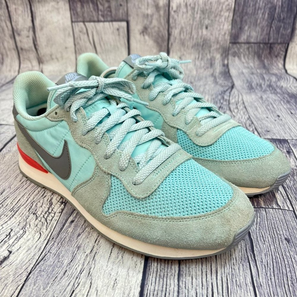 Nike Internationalist Women's Size 11 Blue Suede Athletic Running Training Shoes - Picture 2 of 11
